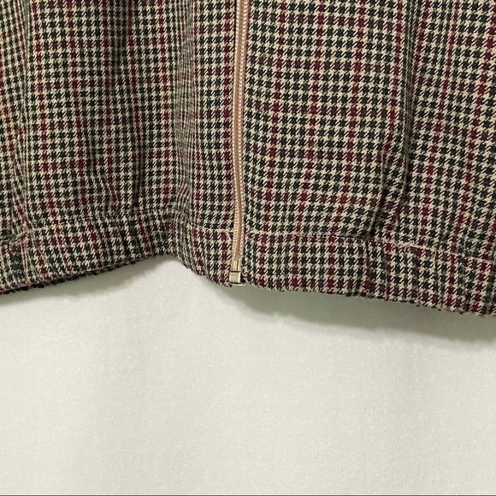 BonWorth Small Houndstooth Checked Bomber Jacket size XL- Petite - Picture 4 of 11